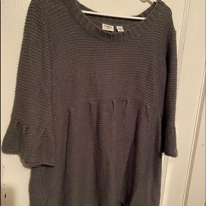 Cute gray long sweater